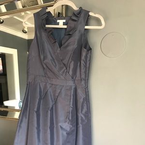 J. Crew Blakely Silk Taffeta Dress Navy